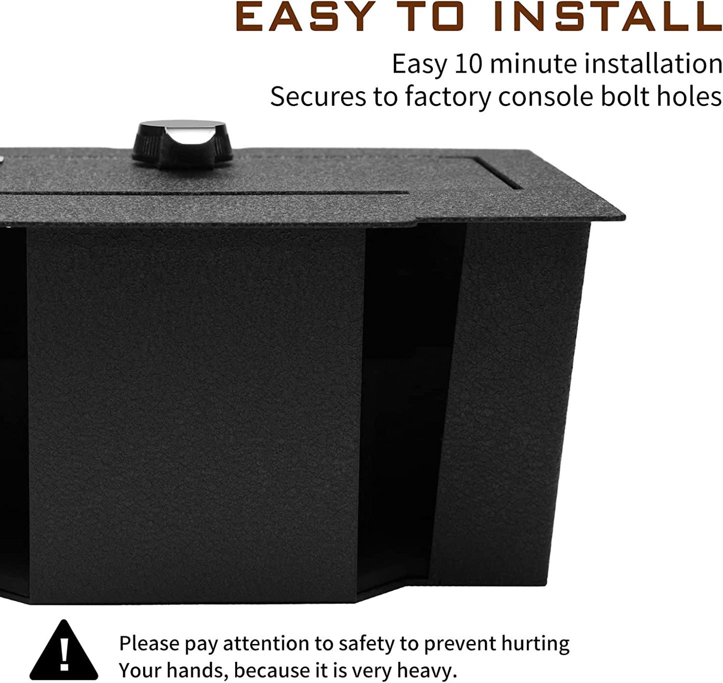 Caja fuerte para consola central para armas para Dodge Ram 1500 2500 3500 2009-2018 y Dodge Ram 1500 Classic 2019, cerradura combinada de 4 dígitos