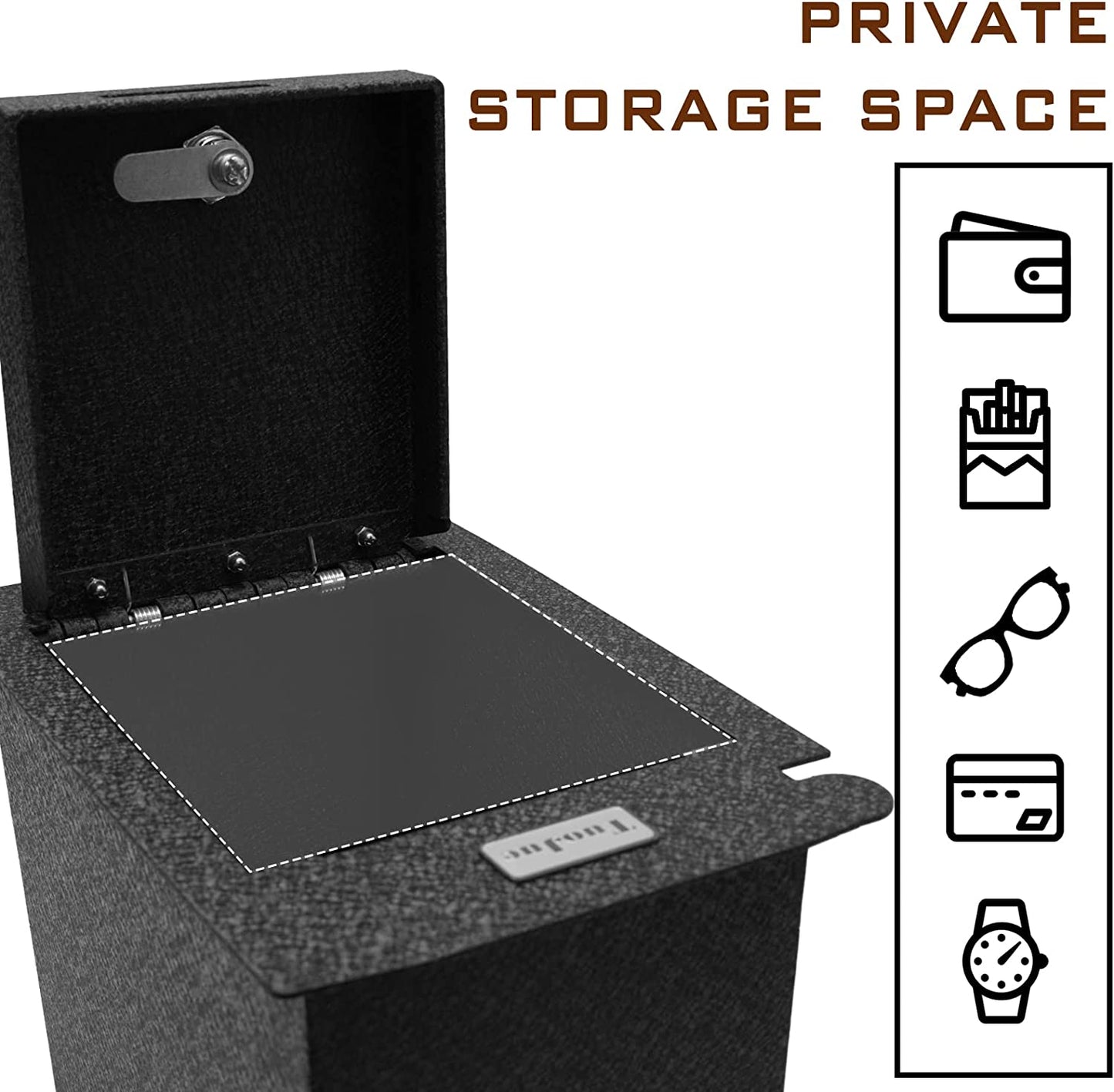 Caja fuerte para consola central para Toyota 4Runner 2010-2024, cerradura combinada de 4 dígitos