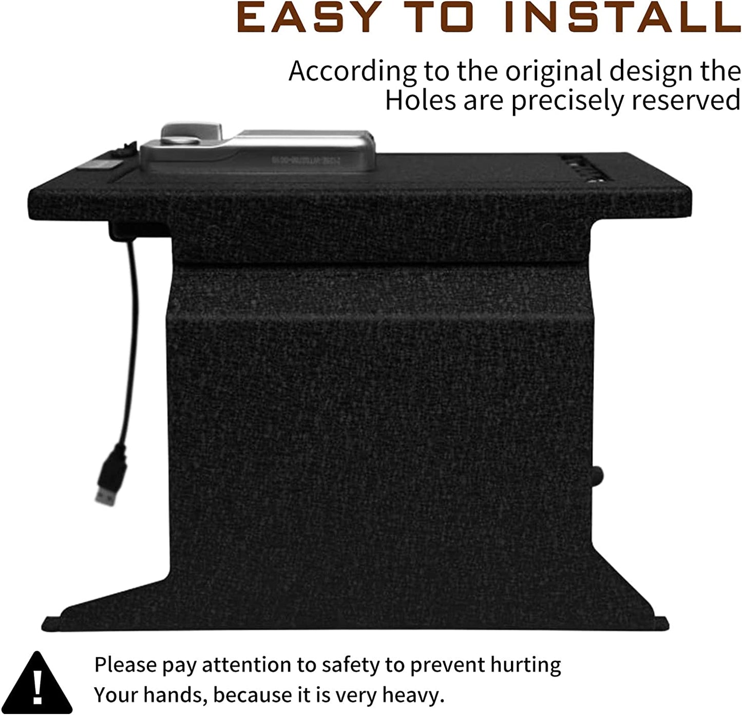 Caja fuerte para consola central para Ford F150, Raptor y Platinum 2012-2014, bloqueo electrónico de números