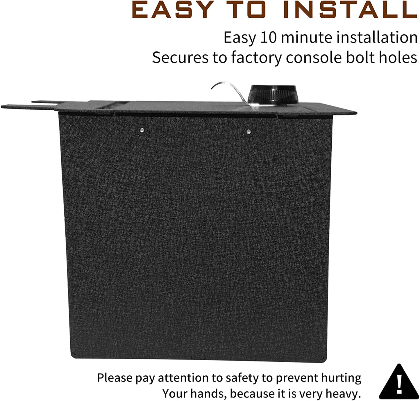 Center Console Safe Gun Safe for 2019-2022 Chevy Silverado 1500 / GMC Sierra 1500 and  2020-2022 Chevy Silverado 2500/3500/ GMC Sierra 2500/3500, 4-Digit Combo Lock