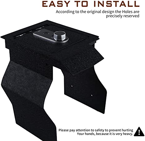 Caja fuerte para consola central para Toyota Sienna 2021-2023, cerradura de huella digital con llave