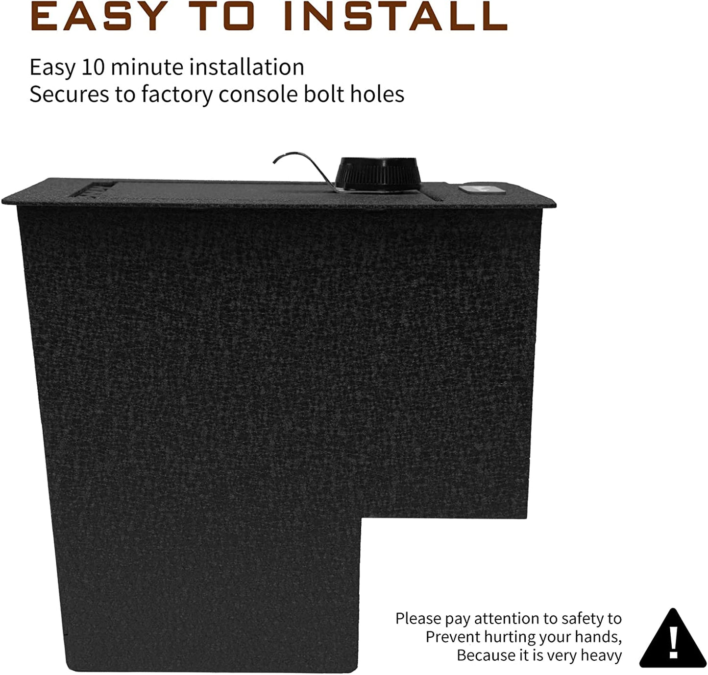 Caja fuerte para consola central para Toyota 4Runner 2010-2024, cerradura combinada de 4 dígitos