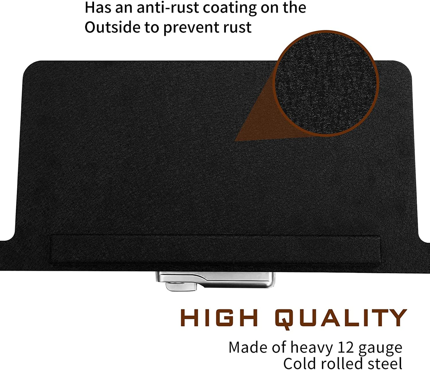 Under Seat Storage Console Vault Lock Box Compatible with 2021-2024 Tesla Model Y, Electronic Number Lock