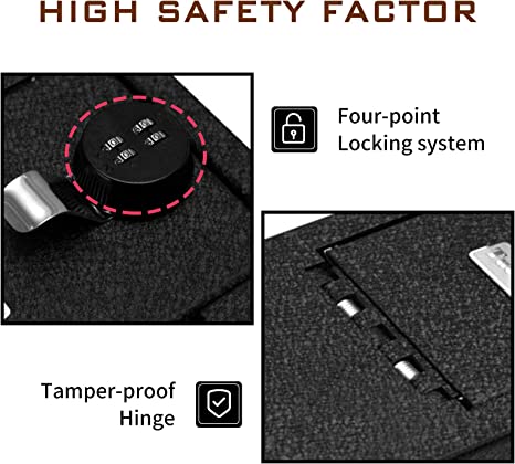 Caja fuerte para consola central para Ford Mustang Mach-E 2021-2024, cerradura combinada de 4 dígitos