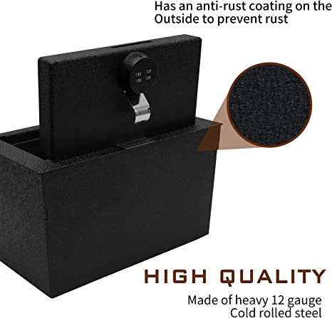 Caja fuerte para consola central para Lexus NX200 NX300 2015-2020, cerradura combinada de 4 dígitos