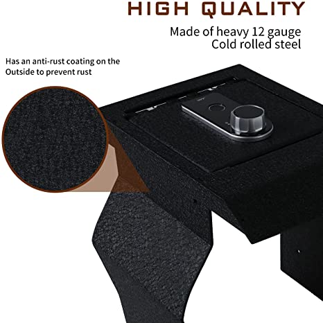 Caja fuerte para consola central para Toyota Sienna 2021-2023, cerradura de huella digital con llave