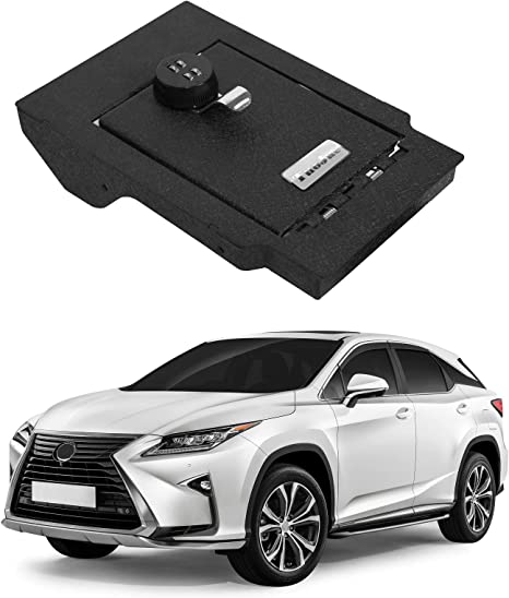 Caja fuerte para consola central para Lexus RX 300 2016-2021, cerradura combinada de 4 dígitos