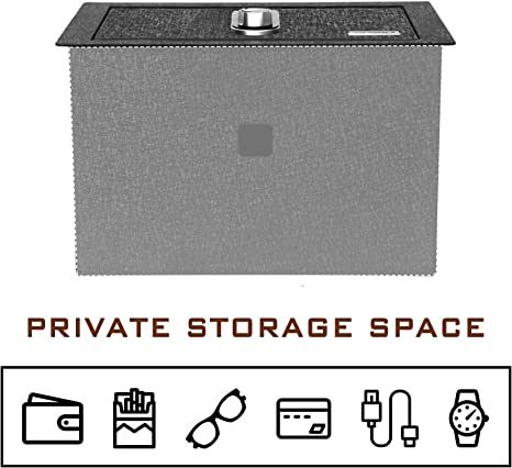 Caja fuerte para consola central para armas para Chevrolet Suburban y Tahoe 2015-2020, GMC Yukon y Yukon XL 2015-2020, cerradura de huellas dactilares con llave