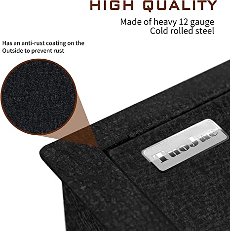 Caja fuerte para consola central para Toyota RAV4 2020-2023, cerradura de huella digital con llave