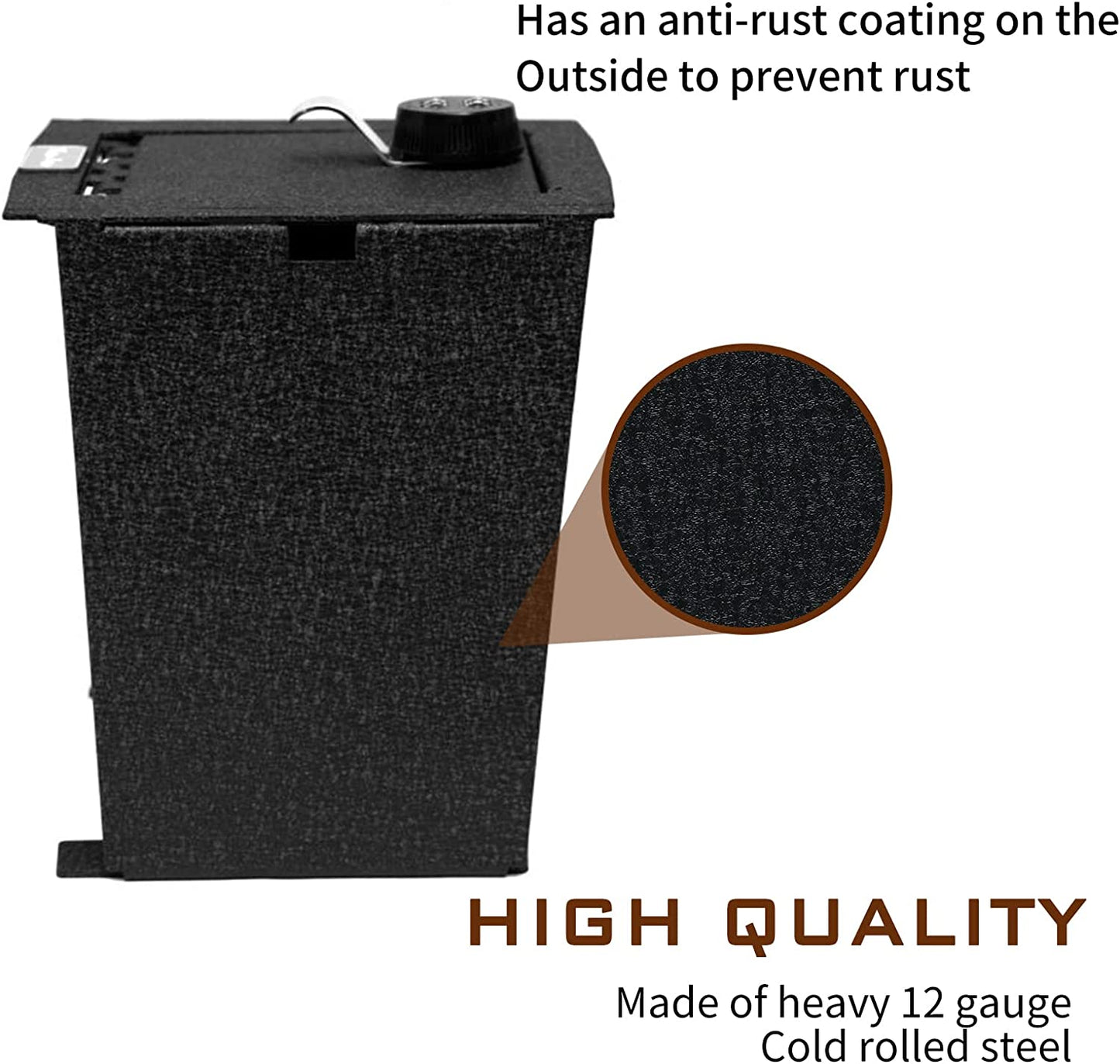 Center Console Safe Gun Safe for 2021-2026 Ford Bronco, 4-Digit Combo Lock