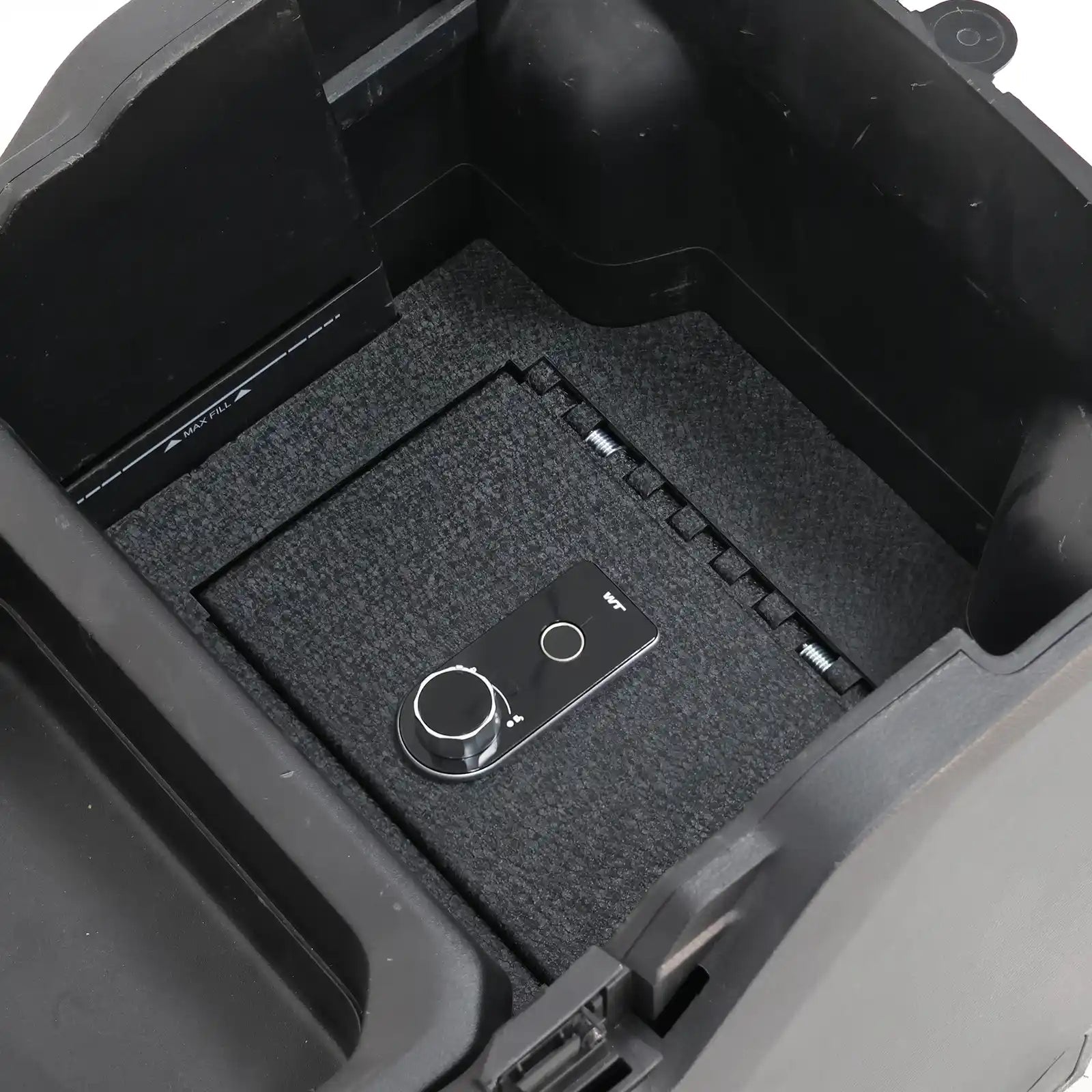 Dodge Ram 1500 Console Gun Safe (Fingerprint Lock with Key) : 2019-2023