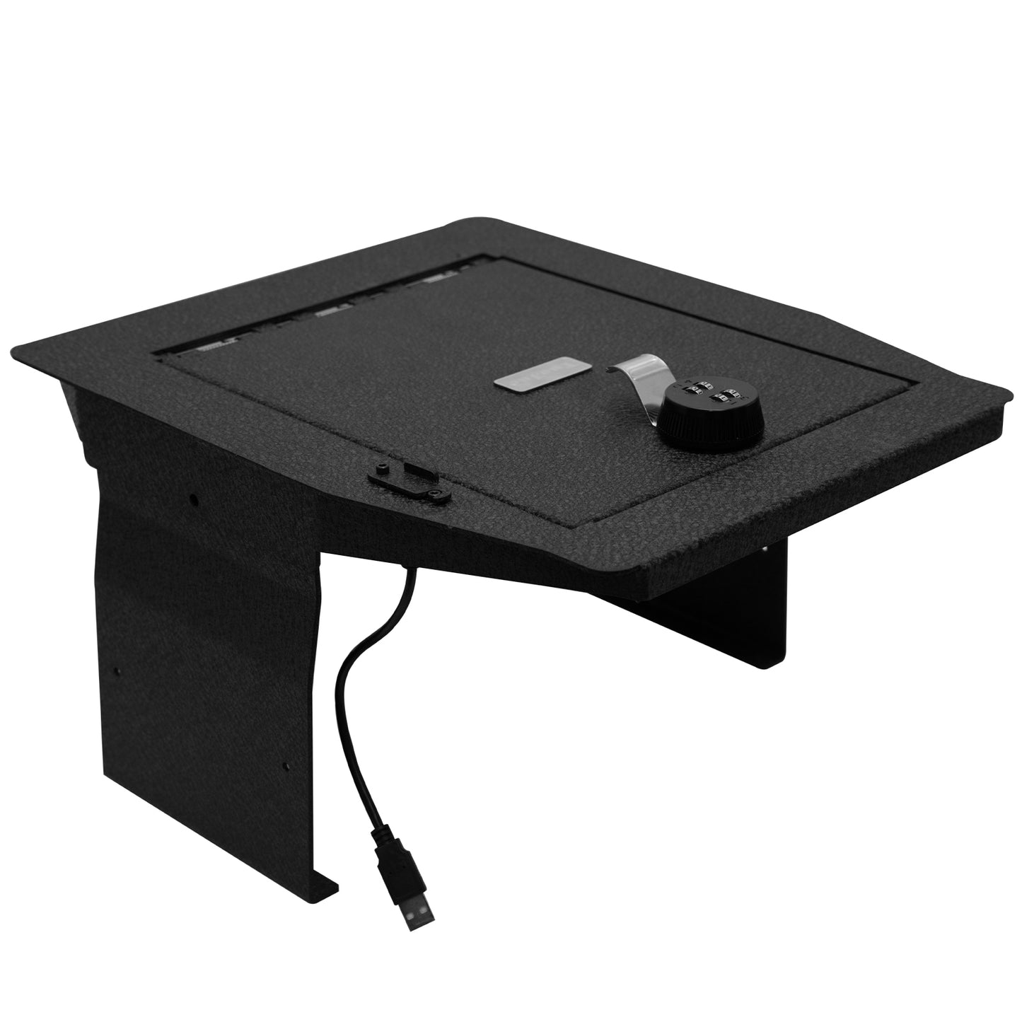 Caja fuerte para consola central para armas para Ford F150 2015-2020, Ford 250/350/450 Super Duty 2017-2022, Ford Expedition 2018-2024 con consola de piso completa, bloqueo combinado de 4 dígitos