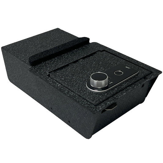 Center Console Safe Gun Safe for 2021-2024 Tesla Model Y and 2021-2023 Model 3, Fingerprint Lock with Key