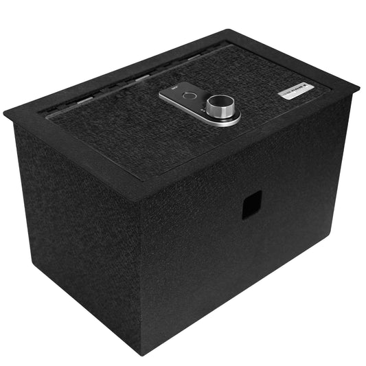 Caja fuerte para consola central para armas para Chevrolet Suburban y Tahoe 2015-2020, GMC Yukon y Yukon XL 2015-2020, cerradura de huellas dactilares con llave