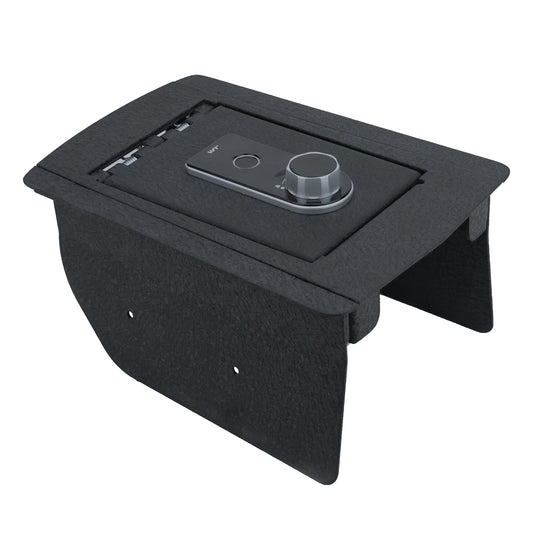 Caja fuerte para consola central para Jeep Grand Cherokee 2014-2020 sin CD, cerradura de huellas dactilares con llave