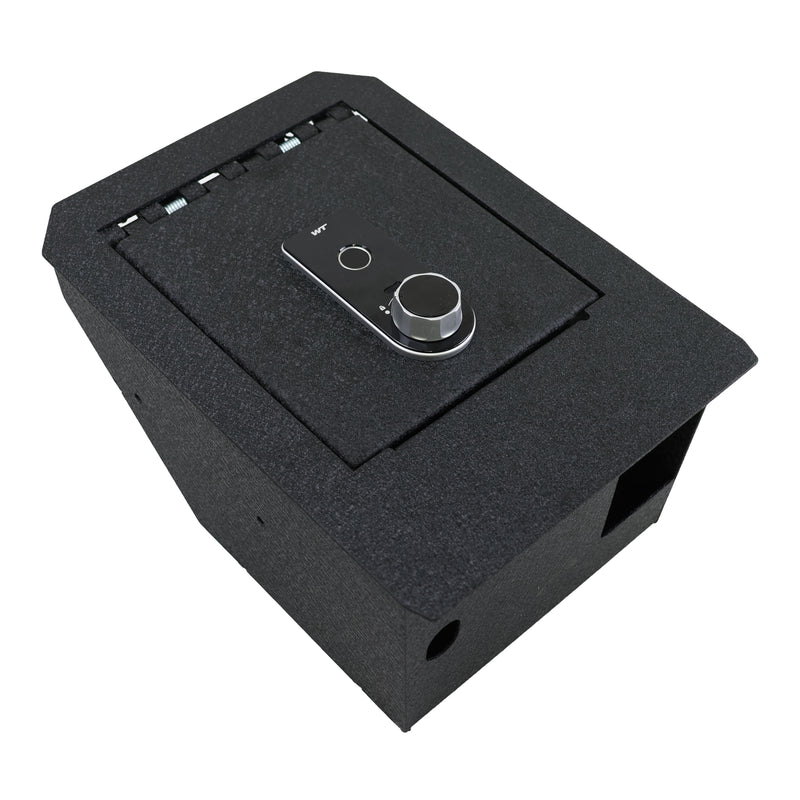 Console Safe | Tesla Cybertruck 2024–26 | Fingerprint + Key