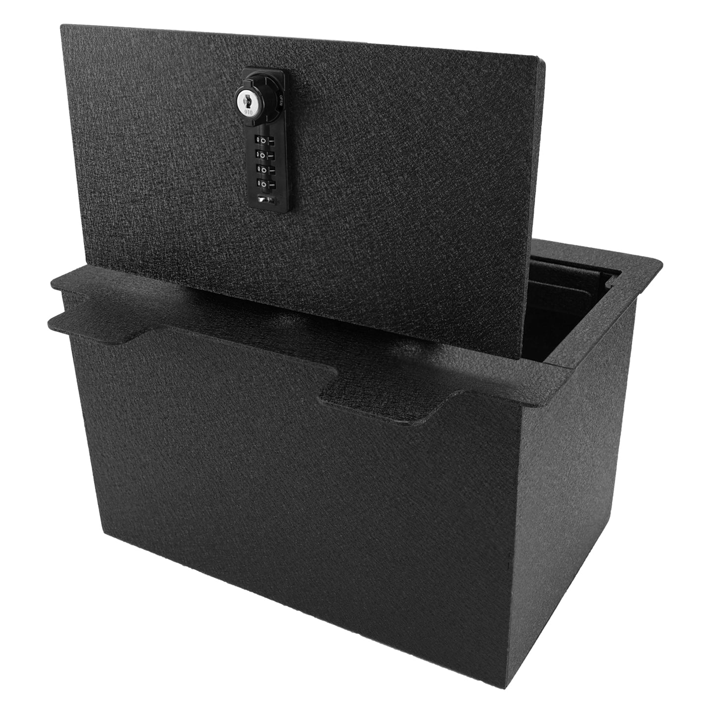 Pro Center Console Safe Gun Safe for 2019-2022 Chevy Silverado 1500/GMC Sierra 1500, 4-Digit Combination Lock with Key