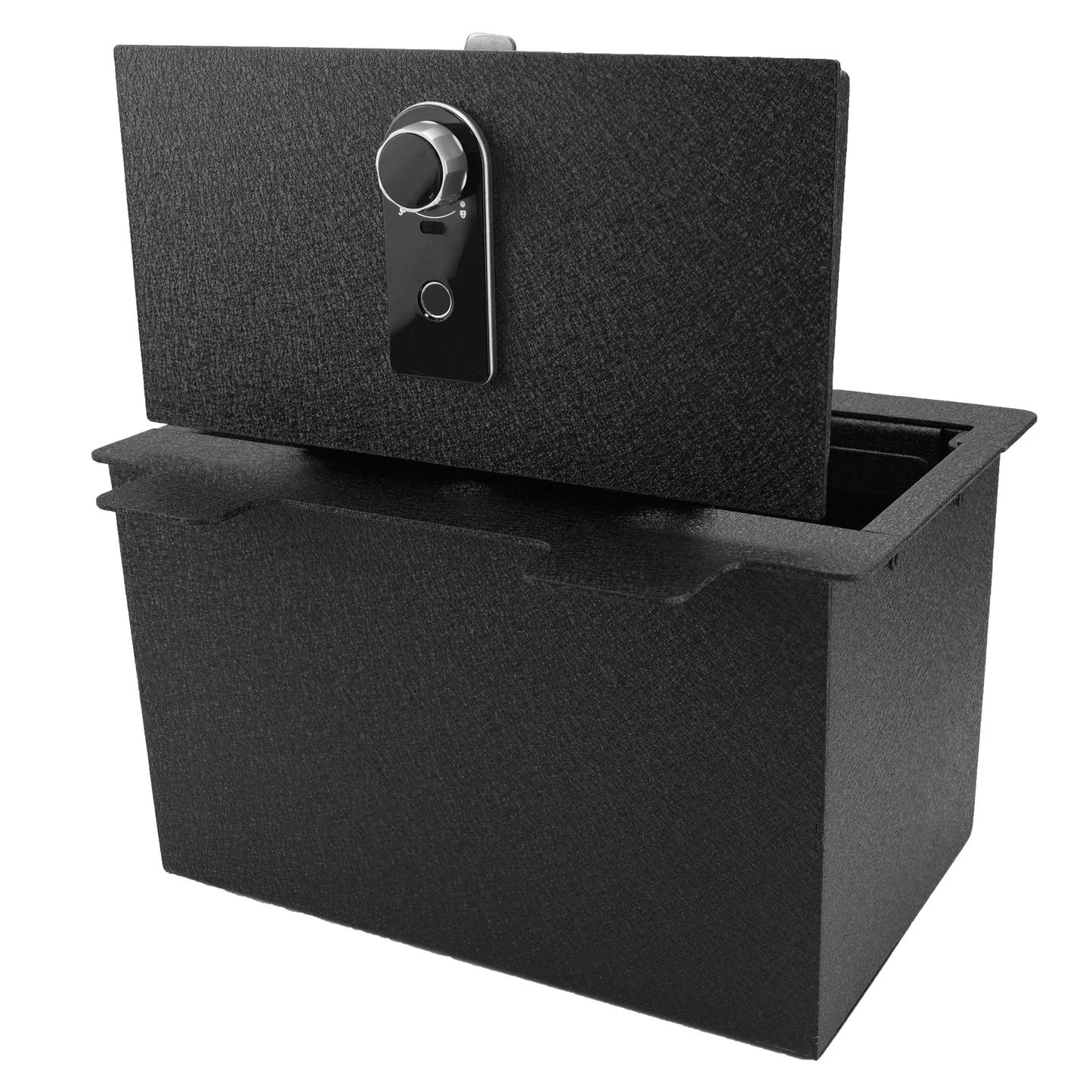 Pro Center Console Safe Gun Safe for 2019-2022 Chevy Silverado 1500 / GMC Sierra 1500, Fingerprint Lock with Key