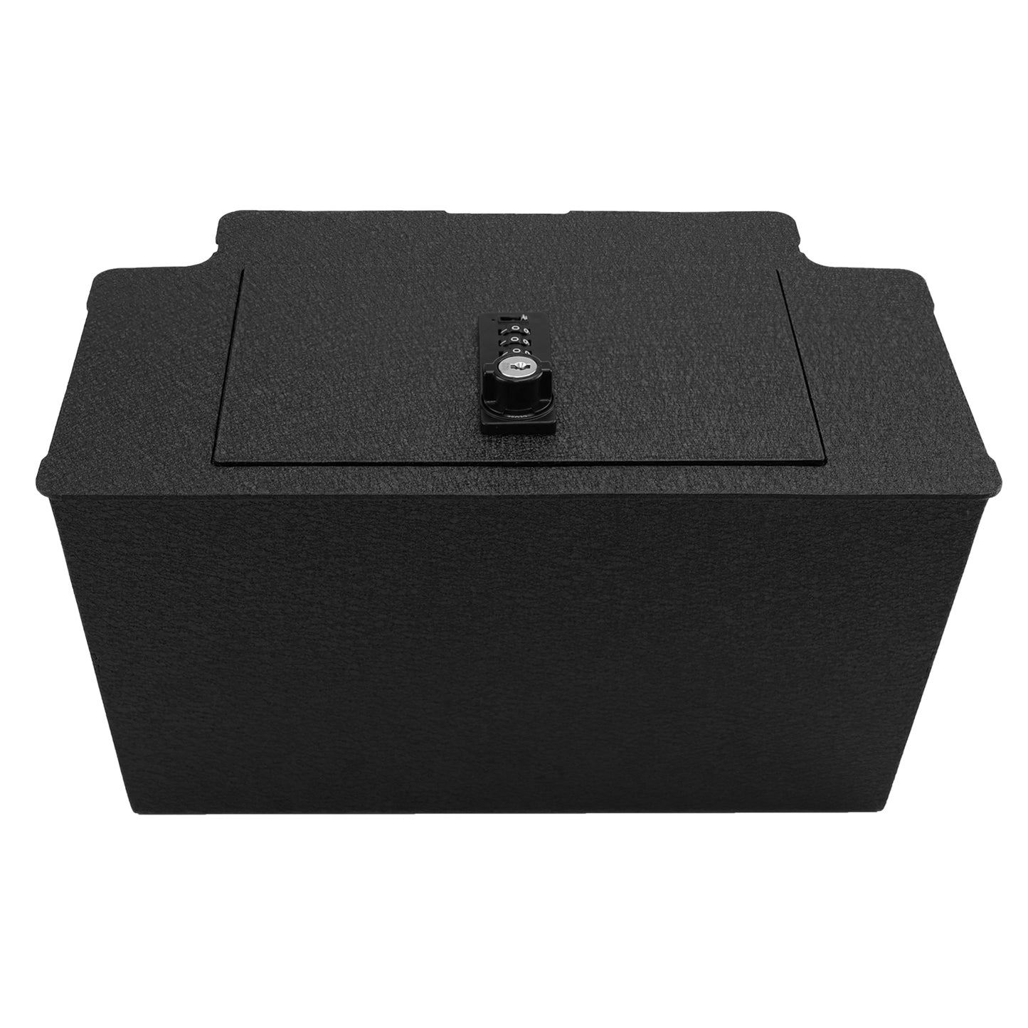Pro Center Console Safe Gun Safe for 2023-2025 Chevy Silverado 1500, 4-Digit Combination Lock with Backup Key.