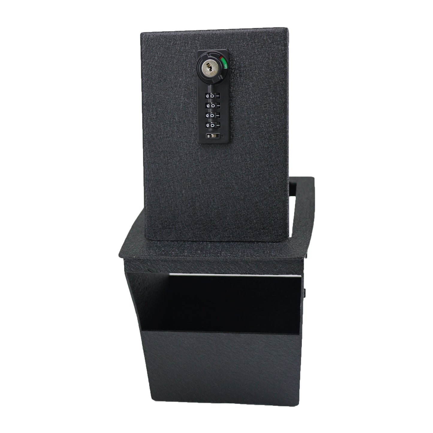 Center Console Gun Safe for 2015-2024 Jeep Liberty, 4-Digit Combination Lock with Key