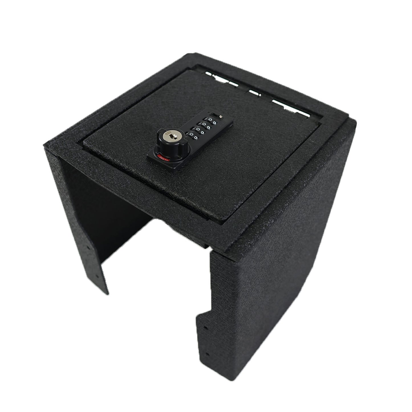 Center Console Gun Safe for 2022-2024 Ford Maverick, 4-Digit Combination Lock with Key