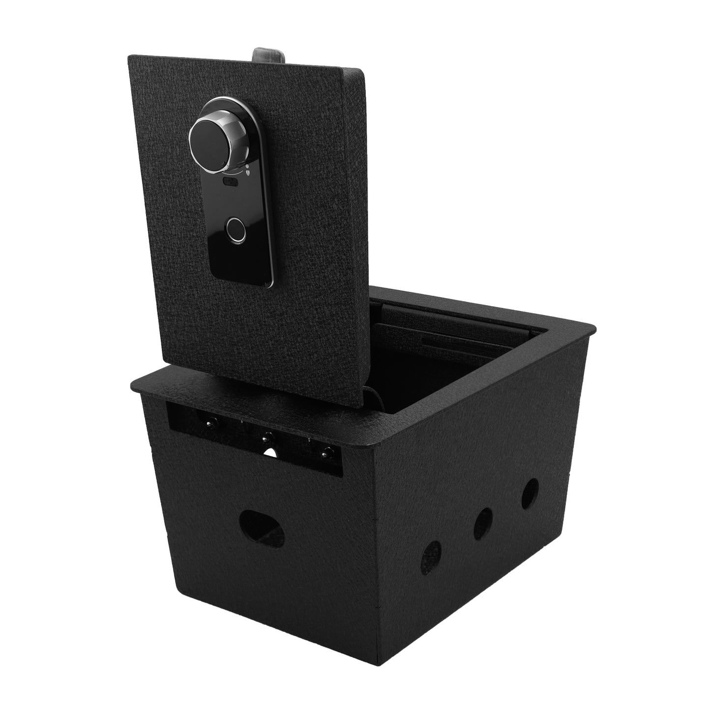 Pro Center Console Safe Gun Safe for 2026 Hyundai Palisade, Fingerprint Lock with Key