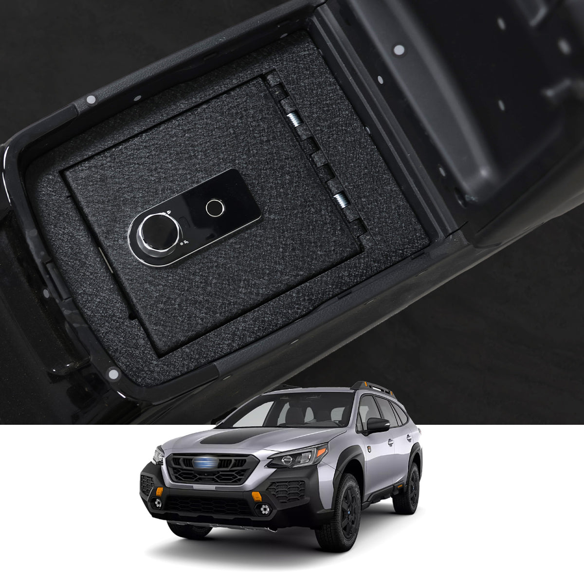 Console Safe | Subaru Outback 2020–25 | Fingerprint + Key