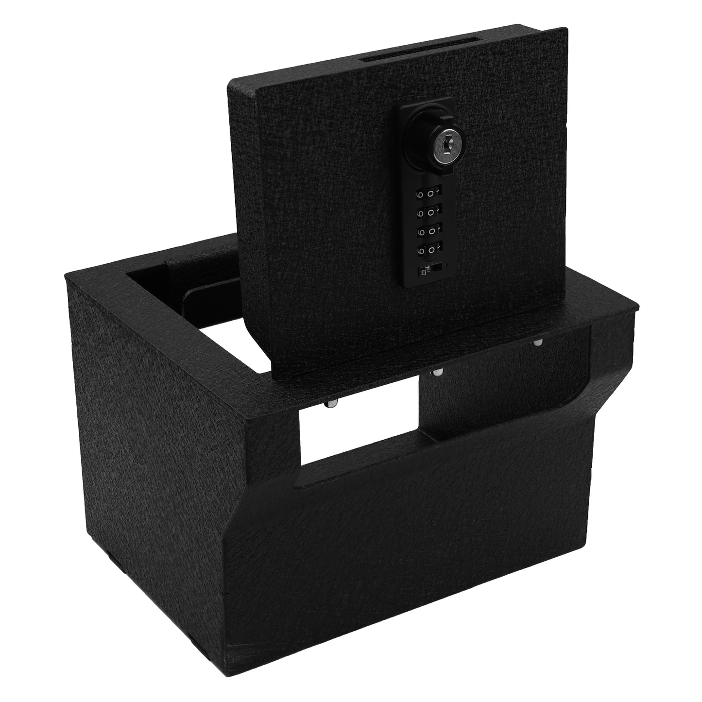 Center Console Gun Safe for 2025 Toyota 4Runner, 4-Digit Combination Lock with Key