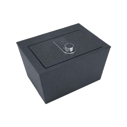 Center Console Gun Safe for 2018-2024 Nissan Armada, Fingerprint Lock with Key