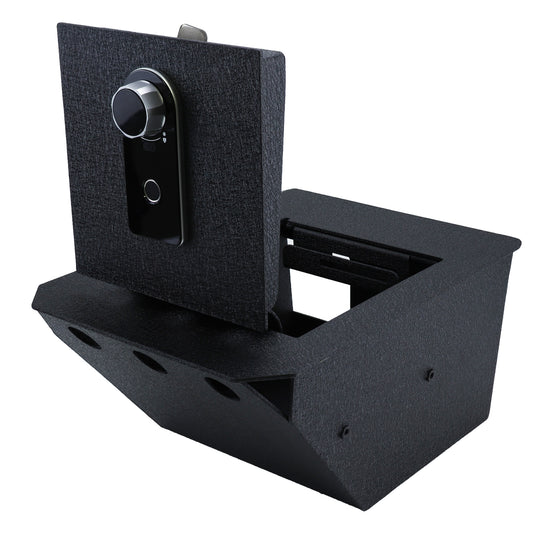 Pro Center Console Safe Gun Safe for 2024-2025 Tesla Cybertruck, Fingerprint Lock with Key