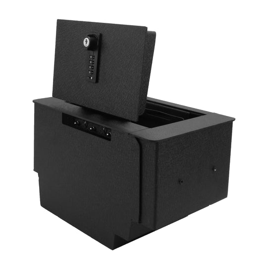 Pro Center Console Gun Safe for 2025-2026 Ford F150, 4-Digit Combination Lock with Key