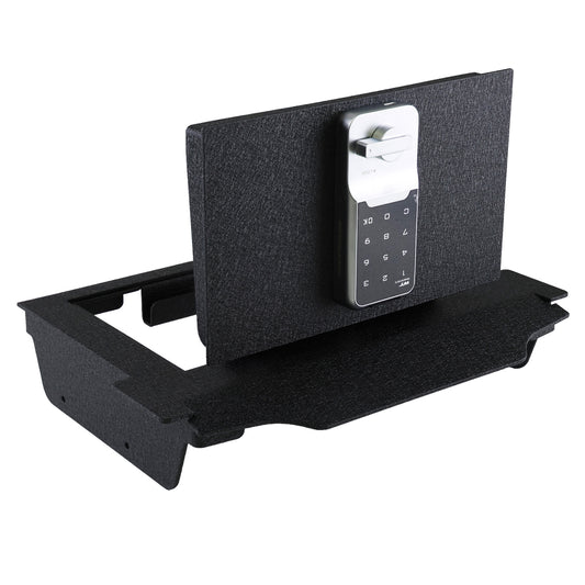 Pro Center Console Safe Gun Safe for 2021-2024 RAM TRX, 2022-2025 RAM GT, 2025 Ram RHO, Electronic Keypad Number Lock