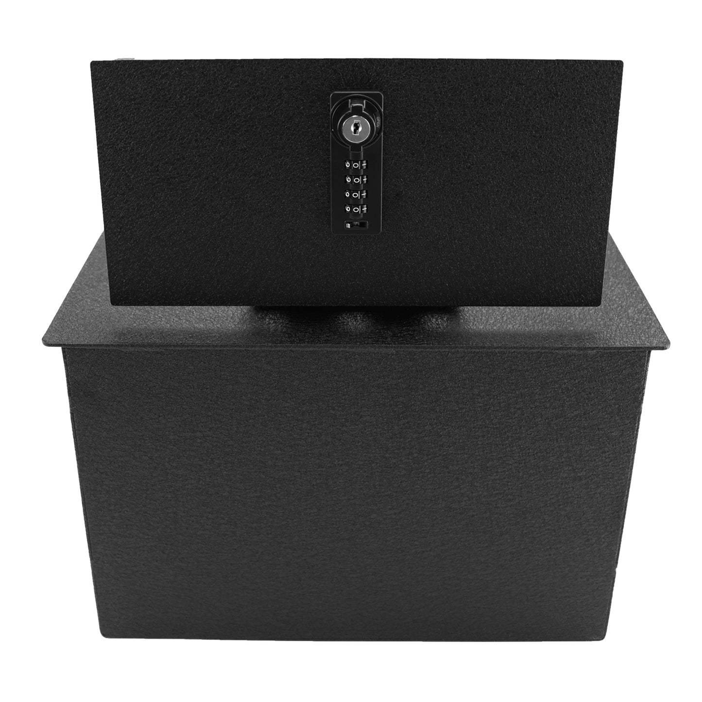 Pro Center Console Safe Gun Safe for 2015-2020 Chevrolet Suburban/Chevrolet Tahoe/Silverado, 2015-2020 GMC Yukon/Yukon XL/Sierra, 4-Digit Combination Lock with Key