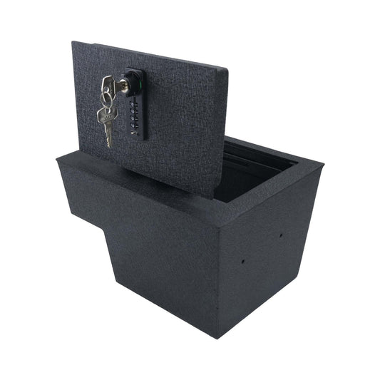 Center Console Gun Safe for 2018-2024 Nissan Armada, 4-Digit Combination Lock with Key