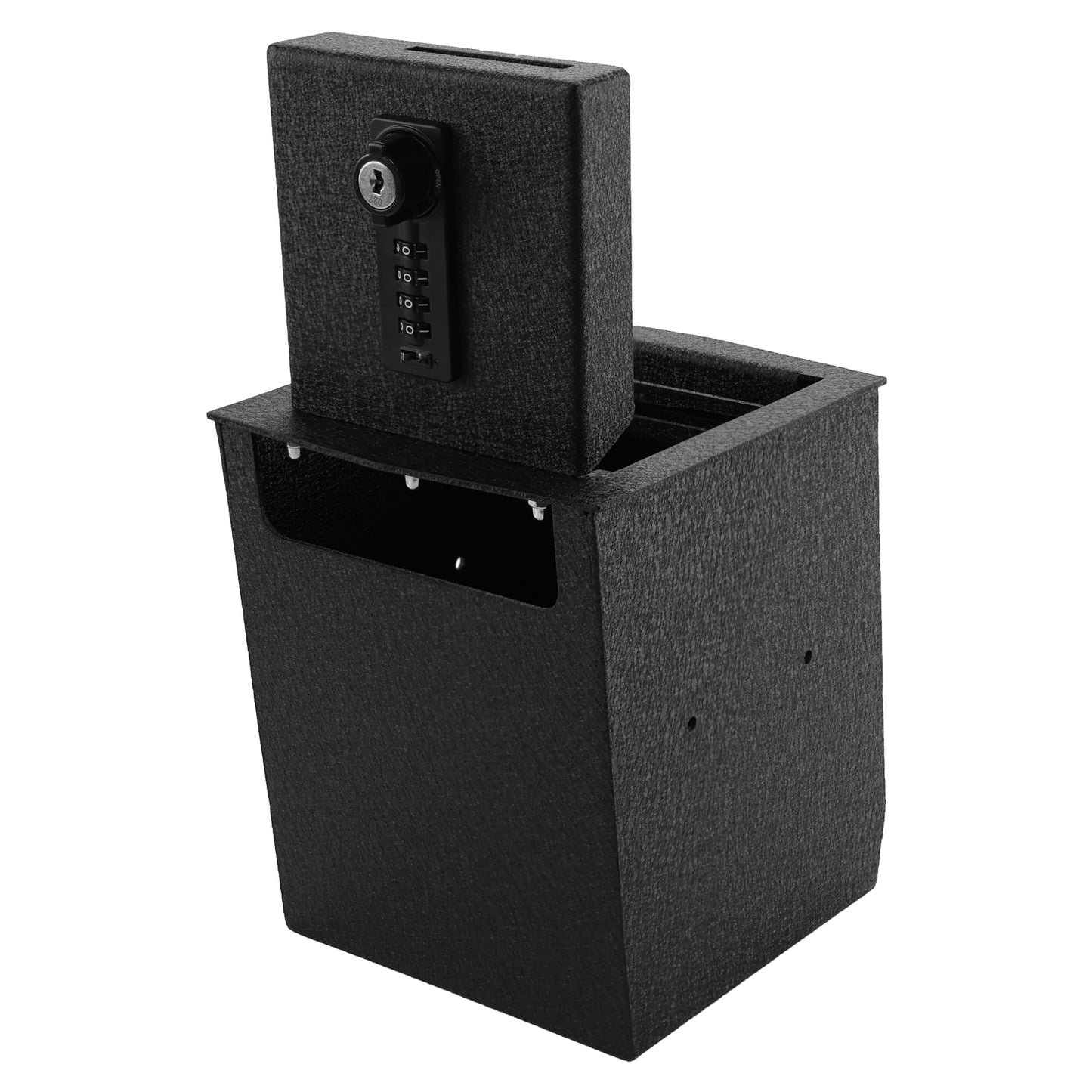 Center Console Gun Safe for 2025 Subaru Forester, 4-Digit Combination Lock with Key