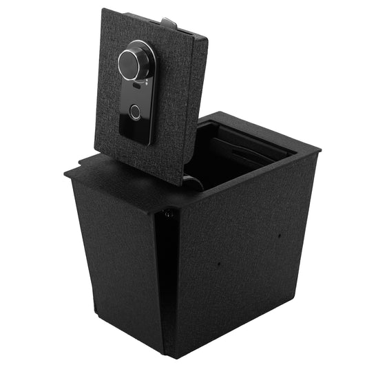 Center Console Gun Safe for 2024-2025 Subaru Crosstrek, Fingerprint Lock with Key