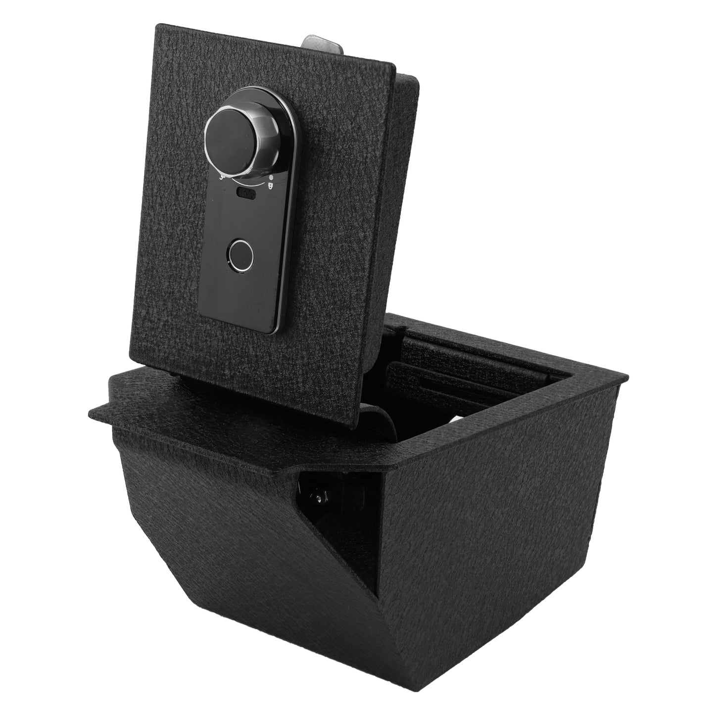 Pro Center Console Gun Safe for 2025 BMW X3, Fingerprint Lock with Key