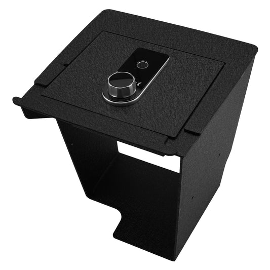 Center Console Gun Safe for 2022-2025 Nissan Frontier, Fingerprint Lock with Key