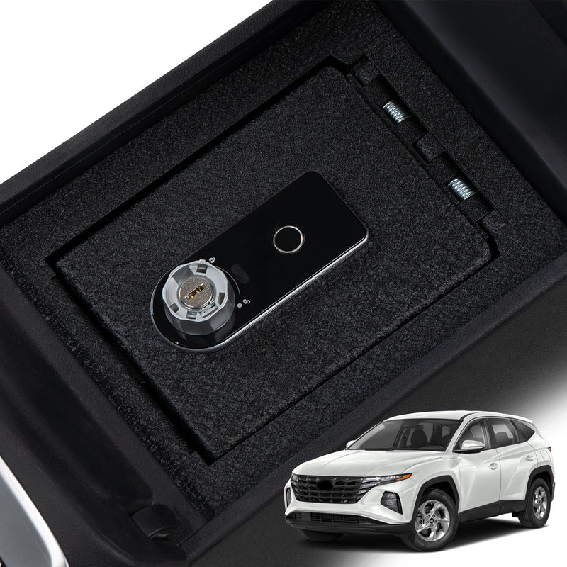 Console Safe | Hyundai Tucson 2022–26 | Hyundai Santa Cruz 2022–24 | Fingerprint + Key