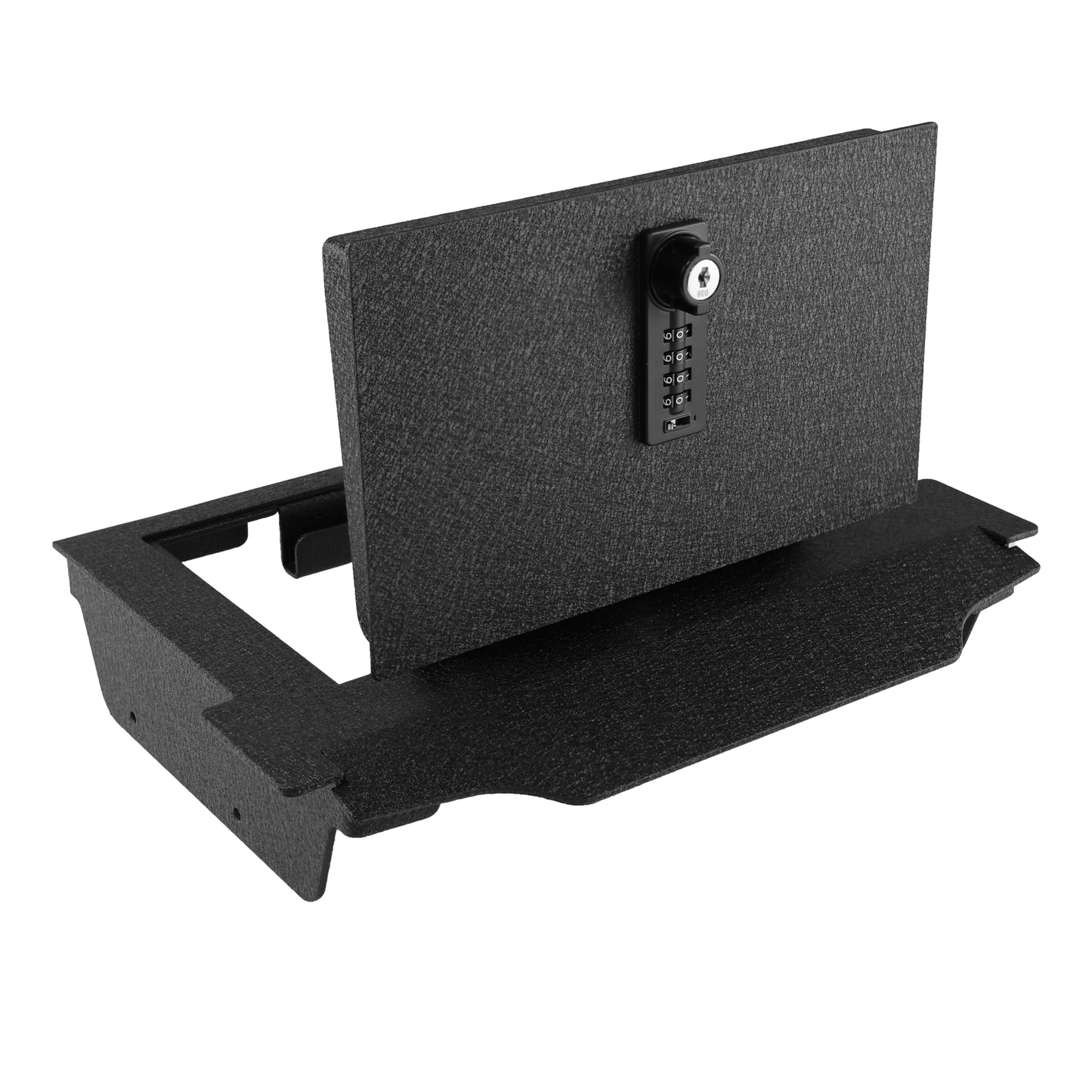 Pro Center Console Safe Gun Safe for 2021-2024 RAM TRX, 2022-2025 RAM GT, 2025 Ram RHO, 4-Digit Combination Lock with Key