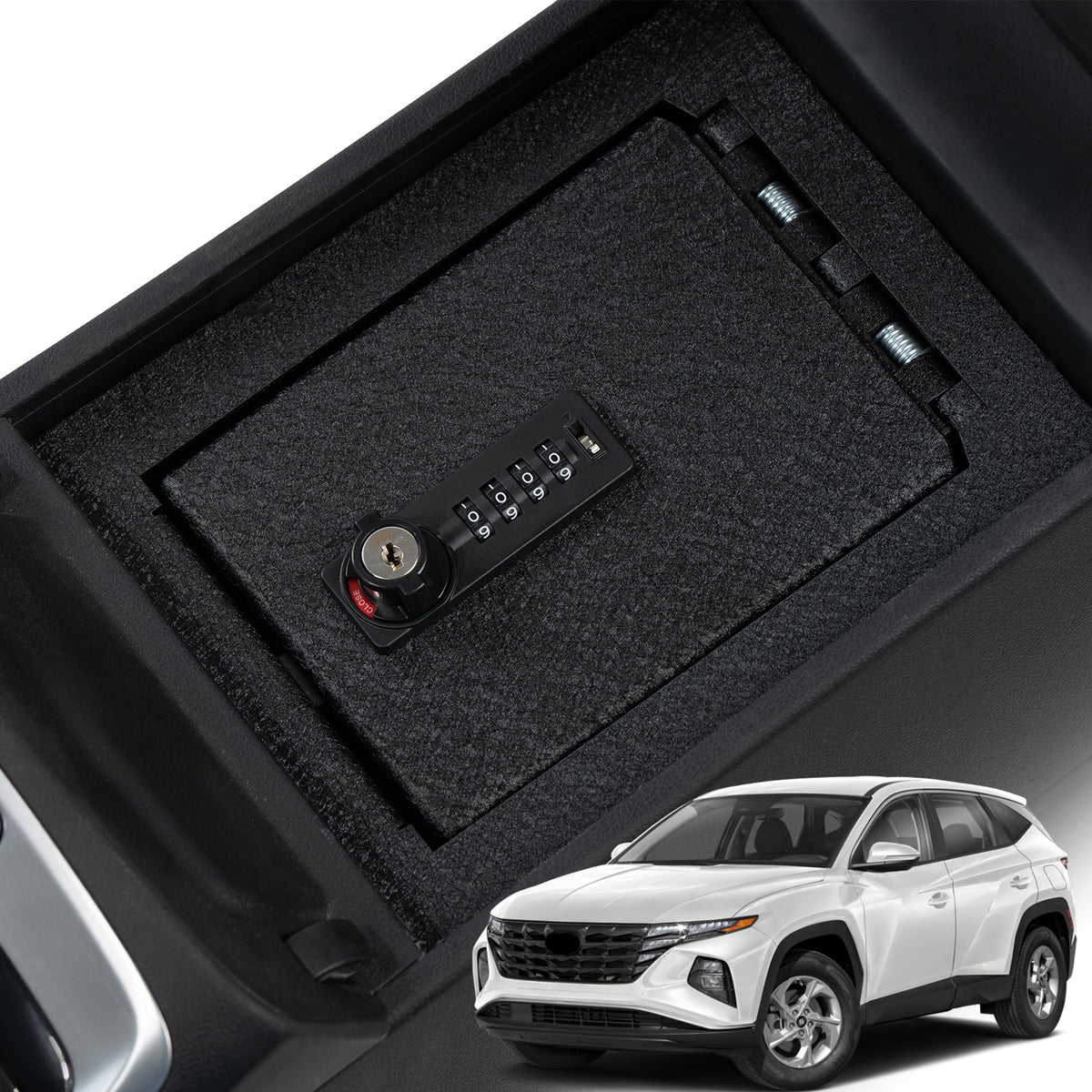 Console Safe | Hyundai Tucson 2022–26 | Hyundai Santa Cruz 2022–24 | 4D Combo + Key