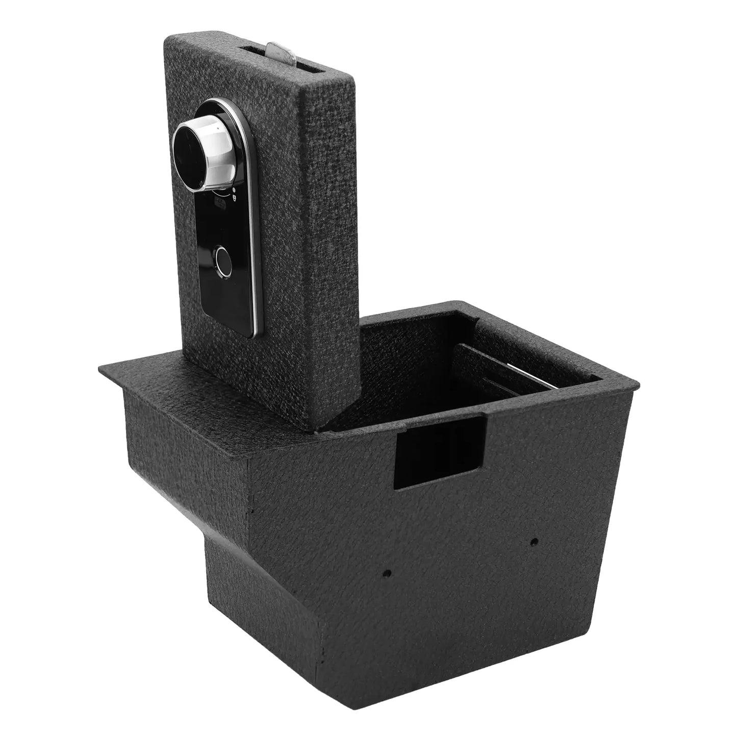 Center Console Safe for 2020-2026 Cadillac XT5/XT6, Fingerprint Lock with Key