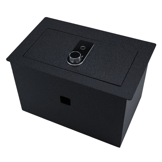 Pro Center Console Safe Gun Safe for 2015-2020 Chevrolet Suburban and Tahoe/Silverado, 2015-2020 GMC Yukon and Yukon XL/Sierra, Fingerprint Lock with Key