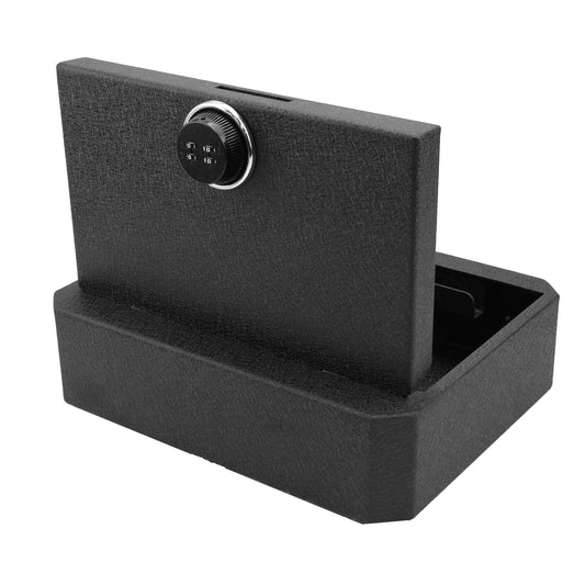 TUOJUE Under Seat Car Gun Safe - Heavy-Duty 12-Gauge Keyless Pistol Vault