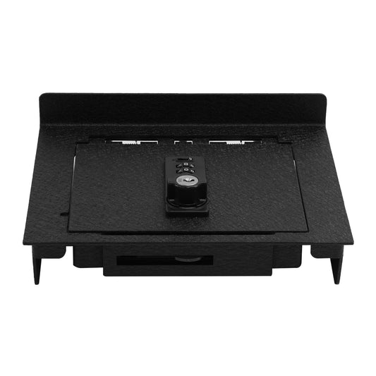 Center Console Gun Safe for 2025-2026 Tesla Model Y Juniper, 4-Digit Combination Lock with Key