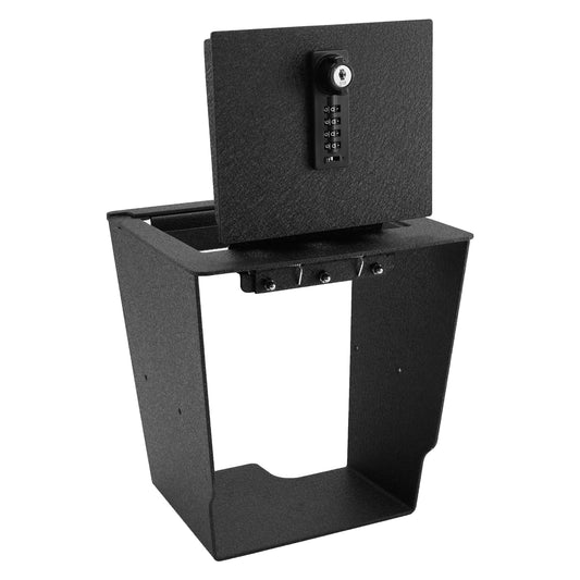 Center Console Gun Safe for 2022-2025 Nissan Frontier, 4-Digit Combination Lock with Key