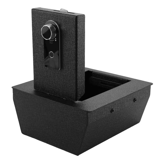 Center Console Gun Safe for 2024-2025 Toyot Grandhighlander, Fingerprint Lock with Key
