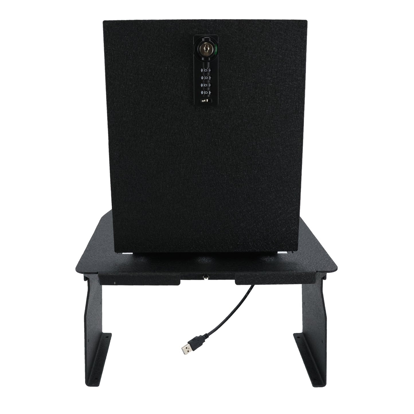 Pro Center Console Safe Gun Safe for 2015 -2020 Ford F150, 2017-2022 Ford 250/350/450 Super Duty, 2018-2024 Ford Expedition, 4-Digit Combination Lock with Key