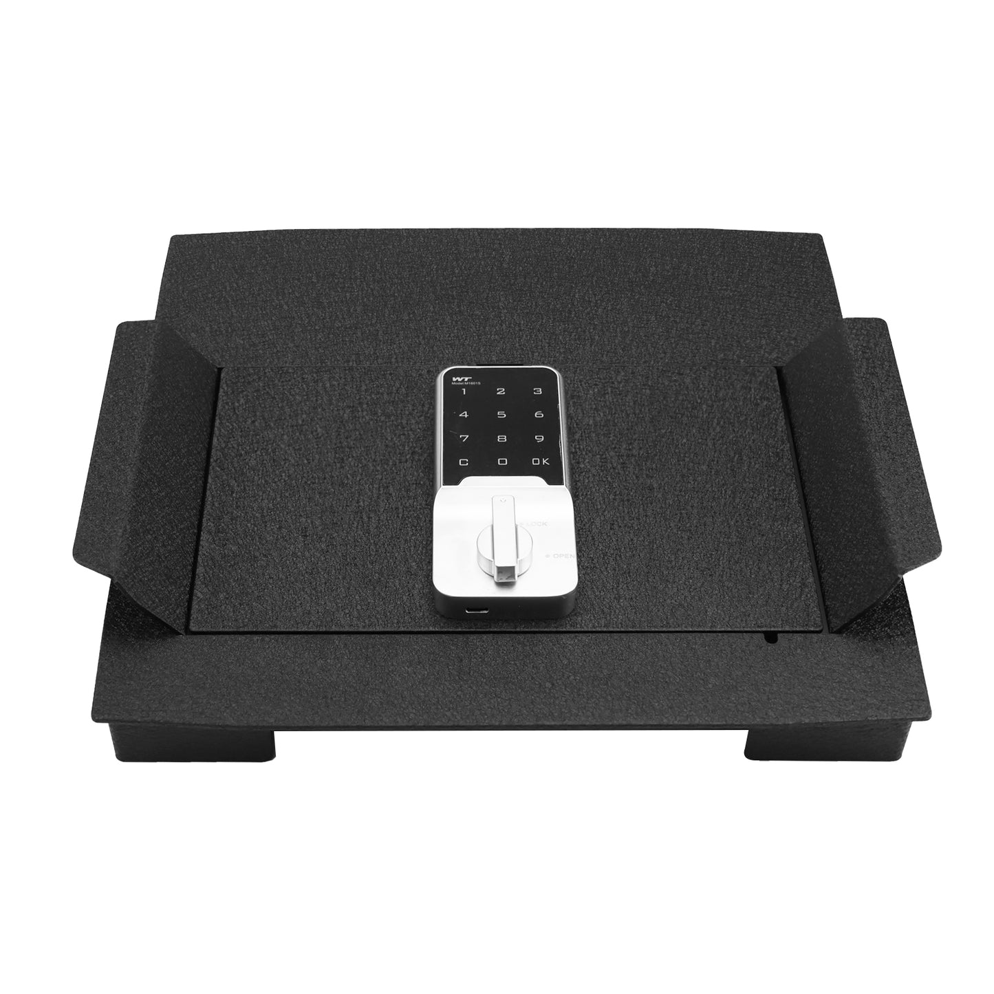 Pro Center Console Safe Gun Safe for 2023-2026 Ford F250/F350/F450 Super Duty, Electronic Number Lock