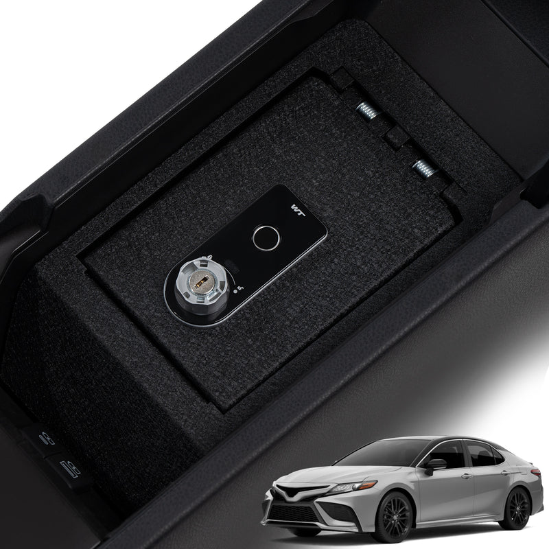 Console Safe | Toyota Camry 2018–24 | Fingerprint + Key